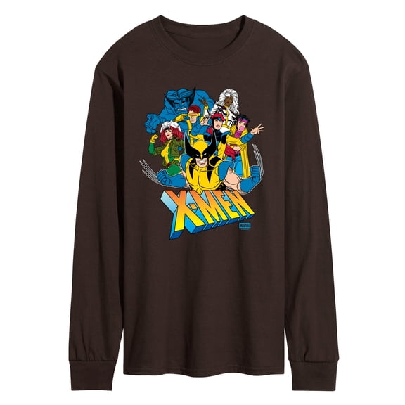 X-Men - Xmen Group Collage - Men's Long Sleeve Graphic T-Shirt
