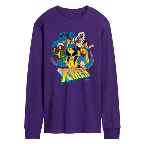 X-Men - Xmen Group Collage - Men's Long Sleeve Graphic T-Shirt