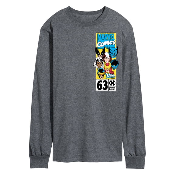 X-Men - Xmen Heads Box - Men's Long Sleeve Graphic T-Shirt