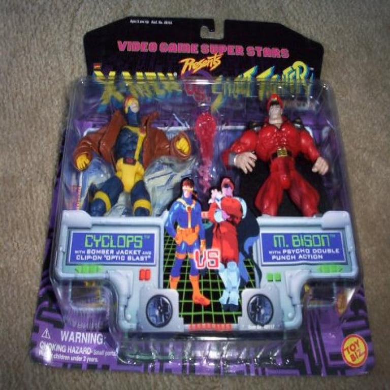 X-Men vs. Street Fighter Cyclops vs. M.Bison Figure Set - Walmart.com