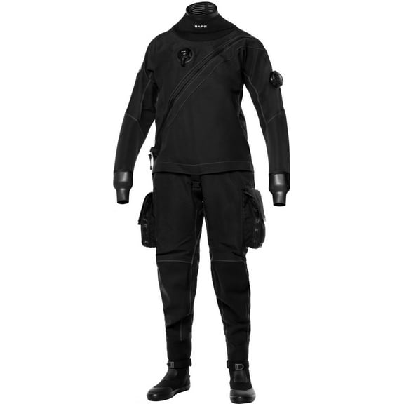 X-Mission Evolution Tech Dry Suit, Womens, Black - XS
