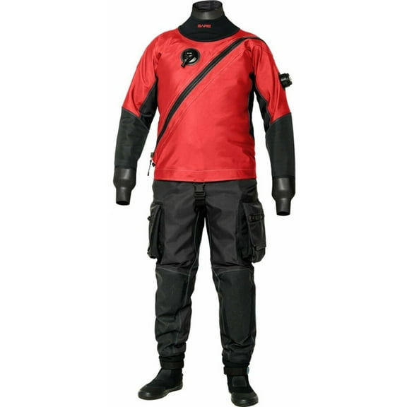 X-Mission Evolution Tech Dry Suit, Womens, Red - XS