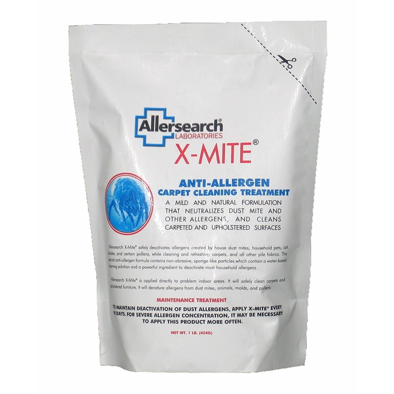Allersearch X-Mite Anti-Allergen Carpet Cleaner, Neutralizes Dust