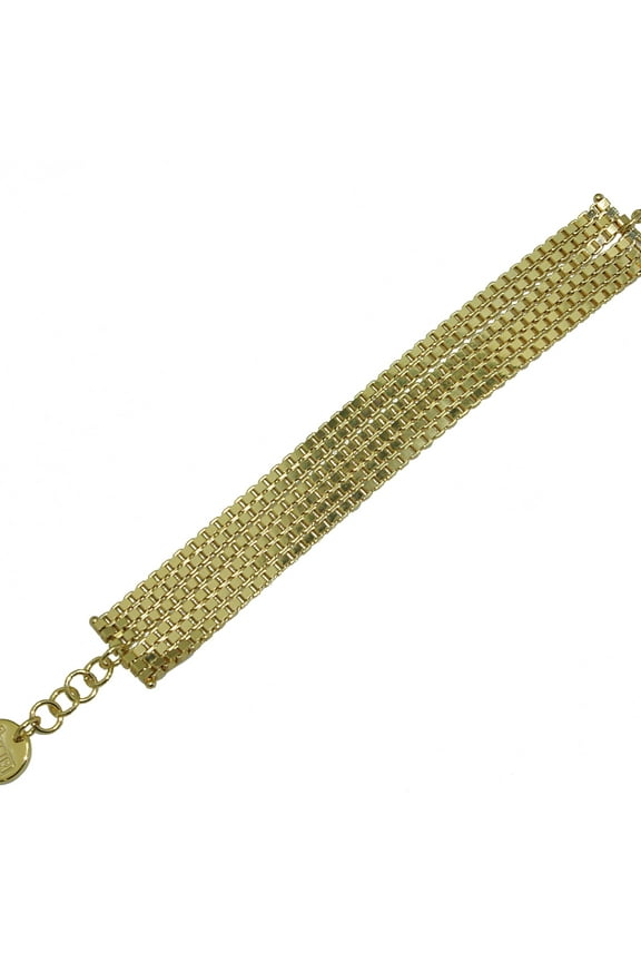 X & O 18KT GEP Glitter Chain Bracelet