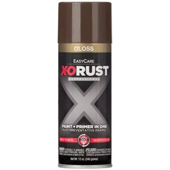 X-O Rust XOP20-AER 12 oz Can of Gloss Seal Brown Anti-Rust Enamel Spray Paint