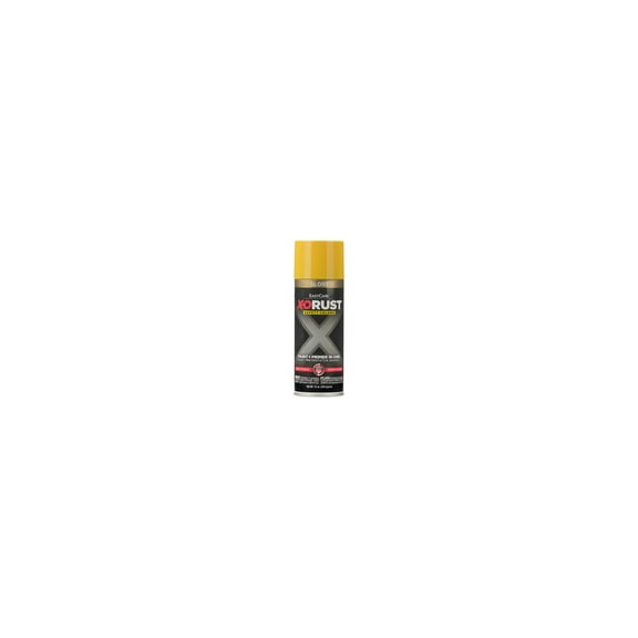 X-O Rust XOP4-AER Anti-Rust Enamel Spray Paint & Primer, Safety Yellow Gloss, 12 oz. - Quantity 6