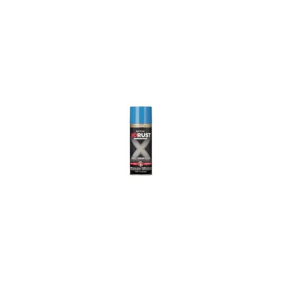 X-O Rust XOP46-AER Anti-Rust Enamel Spray Paint & Primer, Safety Blue Gloss, 12 oz. - Quantity 6