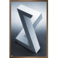 thumbnail image 1 of X Optical Illusion Wall Poster, 22.375" x 34" Framed, 1 of 6