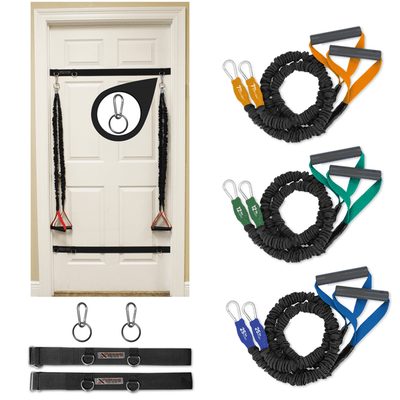 X-Over Cable Crossover Cord Home Gym Bundle- Intermediate 2