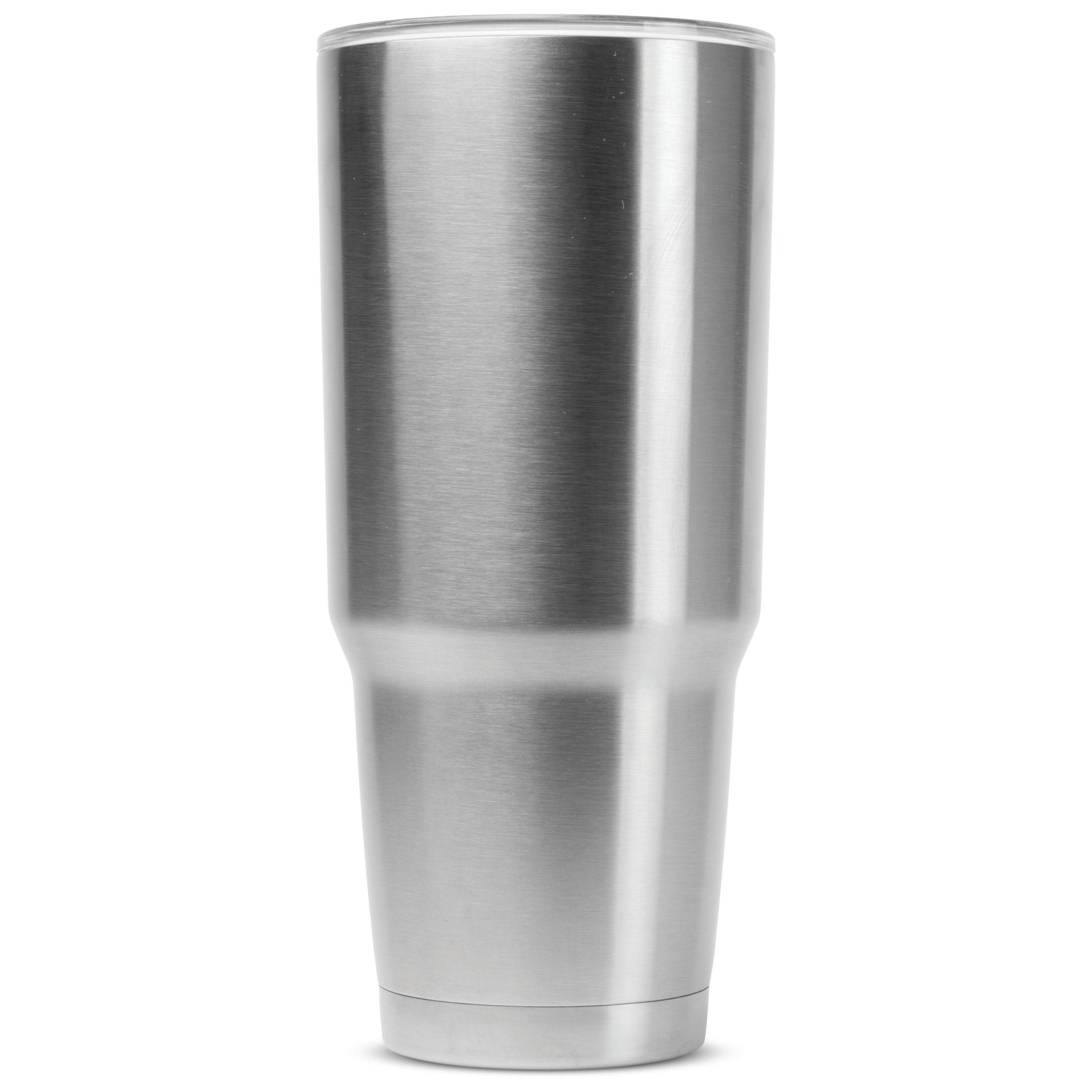 Maxam XPAC 44 Ounce Double Vacuum Wall Stainless Steel Tumbler with Lid,  Silver, Fits in a 3.5 Wide Car Beverage Holder