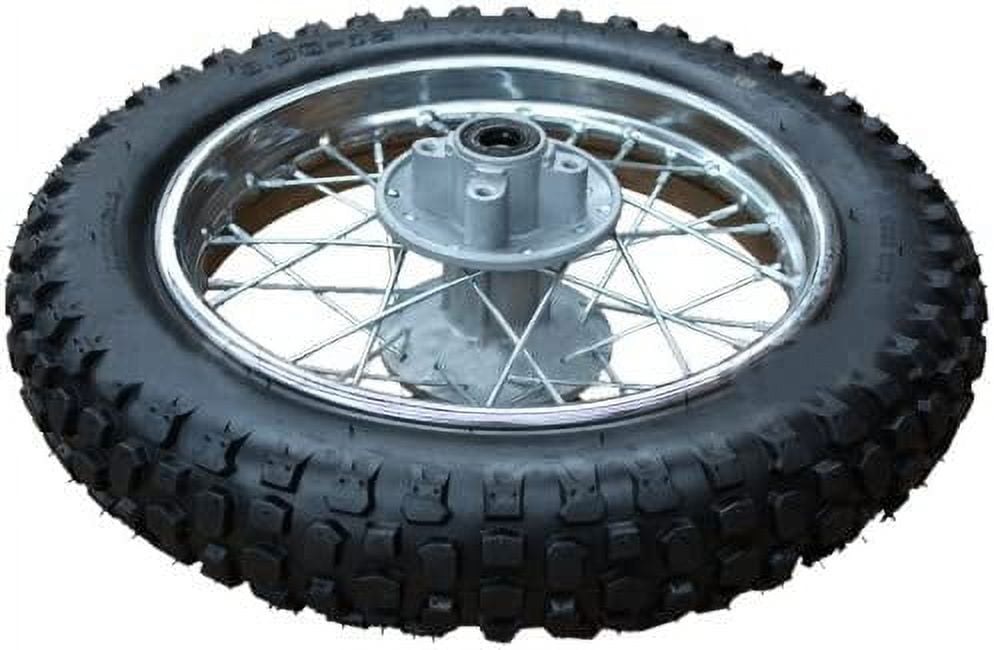 XPRO 12" Rear Wheel Rim Tire 3.012 Assembly with 12mm Bearing Assembly for Dirt Bikes