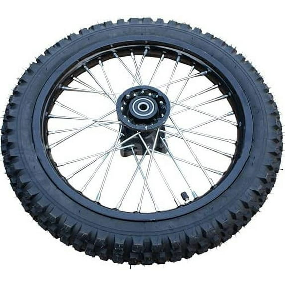 X-PRO 14'' Front Wheel Rim Tire 2.5-14 with 12mm Bearing Assembly for Dirt Pit Bike