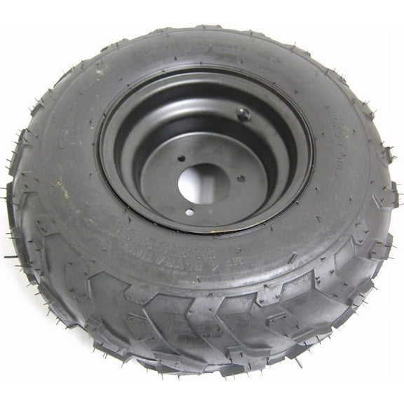 X-PRO 16x8-7 7" Black Right Front/Rear Wheel Rim Tire Assembly for ATV 70mm