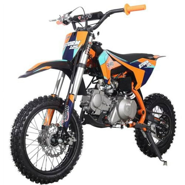 X PRO 125cc Dirt Bike for Kids Teens Automatic Transmission Electric Start with Power Big 14 12 Tires Walmart