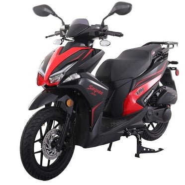 X-Pro Brand New Saipan 200 EFI Electronic Fuel Injection Moped Scooter with 14" Wheels! LED Lights!