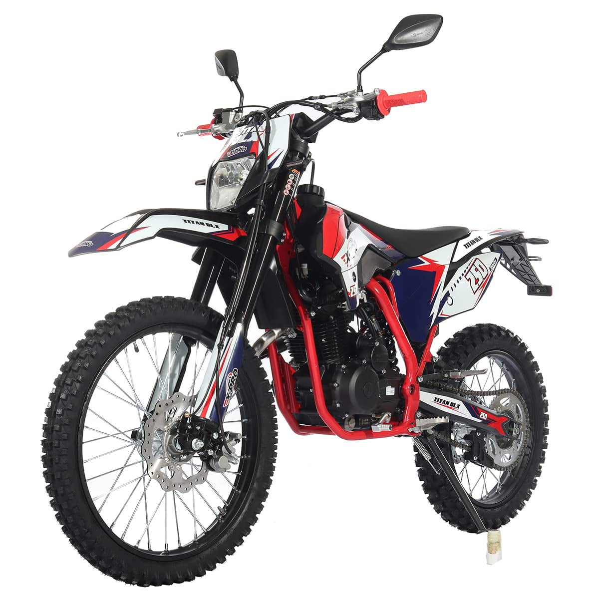 X-Pro Adult Gas Dirt Bike 250cc Titan Dlx, Chinese Powered with