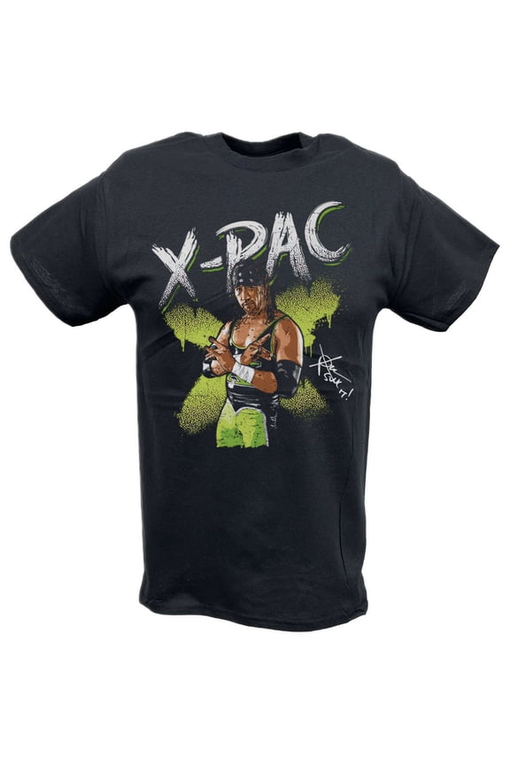 X-Pac Neon Pose Black T-shirt