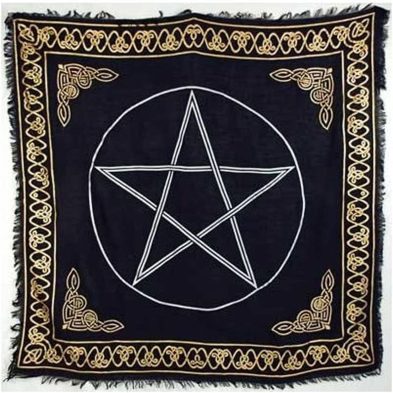 X Pentacle Altar Cloth (Colors: Gold, Silver And Black) - Walmart.com