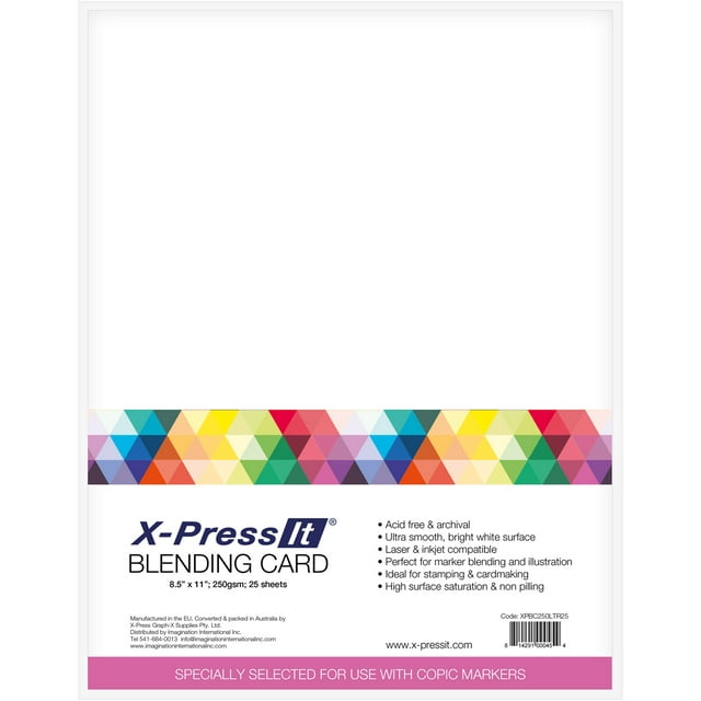 X-Press It Blending Card, 25 Sheets