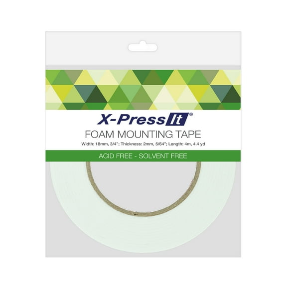 X-Press It Foam Mounting Tape, .75" x 4.4 yds.