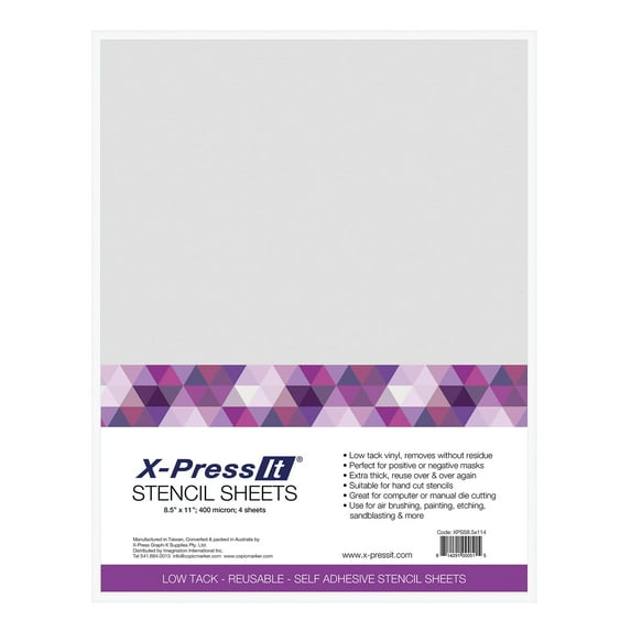 X-Press It - Stencil Sheets, 8.5" x 11"