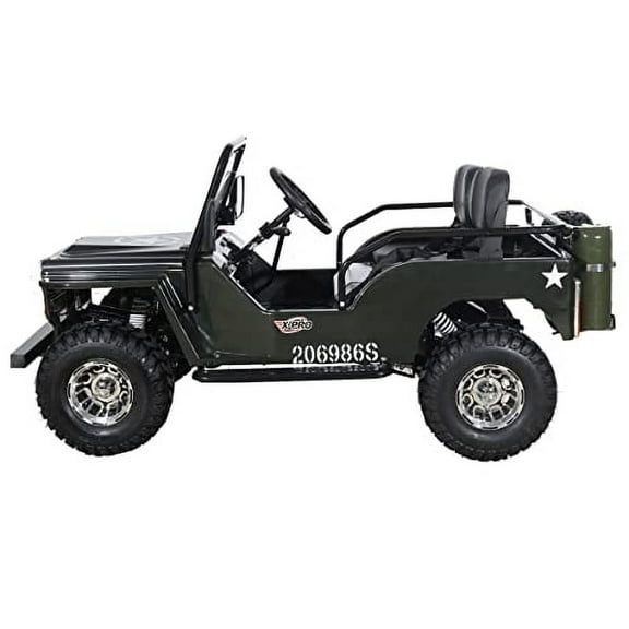 X-Pro 125cc Jeep Go Kart, 3-Speed Semi-Automatic Transmission w/Reverse, Big 18" Aluminum Rim Wheels