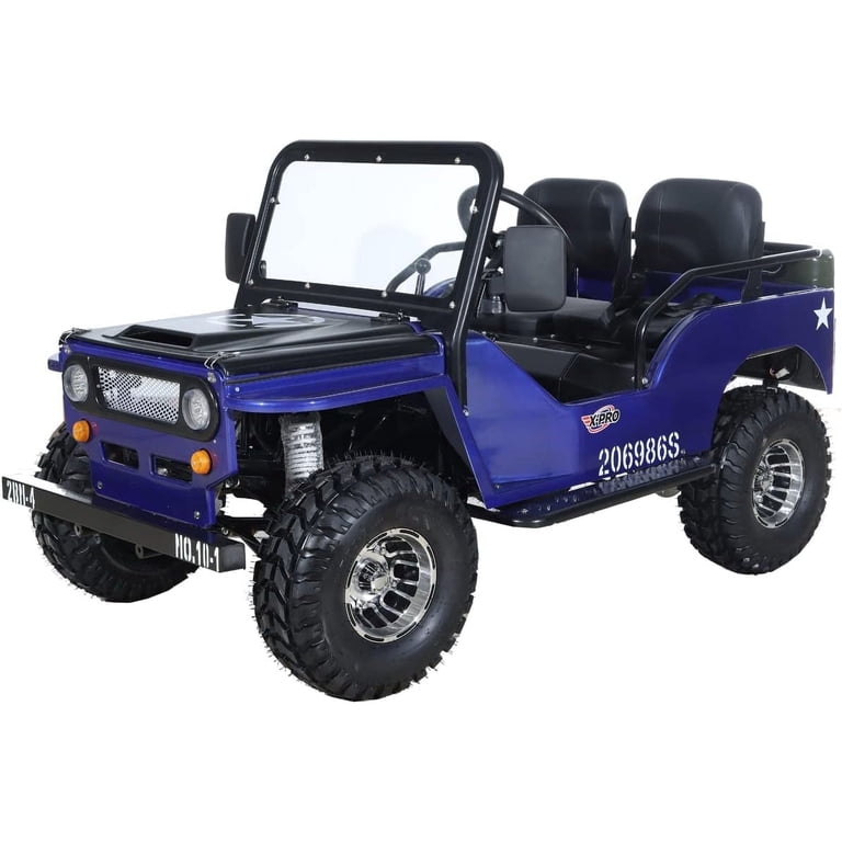 X Pro X-Pro 125cc Jeep Go Kart, 3-Speed Transmission w/Reverse, 18