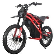 X-Pro 4000W 60V 27AH Teens Adults Electric Dirt Bike with Front LED Light! 19"/17" Wheels!