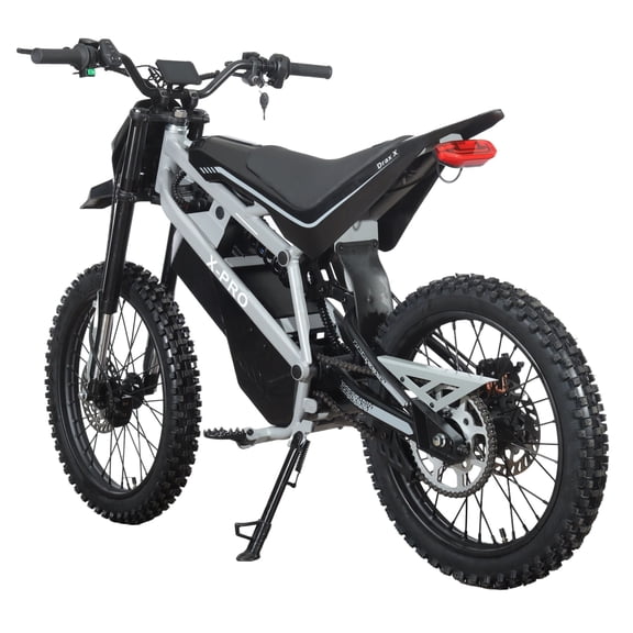X-Pro 4200W Electric Dirt Bike Drax X for Teens Adults with 19"/17" Wheels, Front LED Light!(Gray)