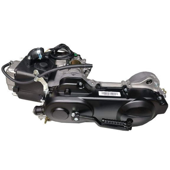 X-Pro 50cc GY6 Moped Engine, 4-Stroke, Electric/Kick Starter, CVT Transmission, Black Cover