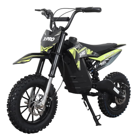 X-Pro Drax Lite 800W 48V Electric Dirt Bike Off-Road for Kids & Teens – Powerful Hub Motor, 3 Speed Modes with 10" Pneumatic Tires!