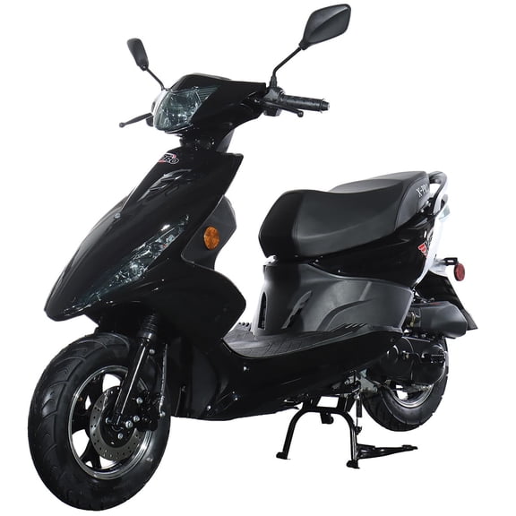X-Pro Bali 50 Moped Scooter Gas Scooter with CVT Automatic, Electric/Kick Start, 10" Wheels, LED Headlight, EPA DOT Approved
