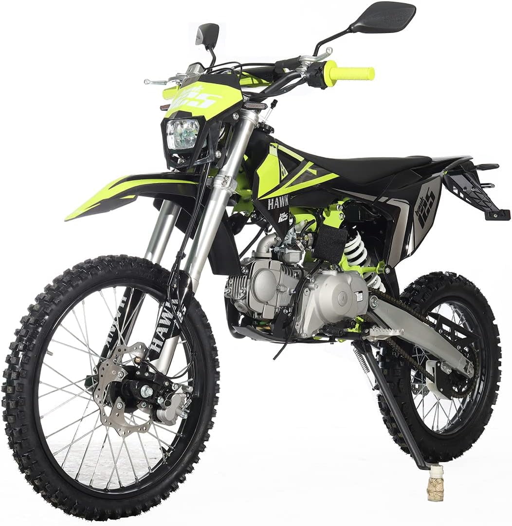 X-Pro Brand New 125cc Dirt Bike, All Lights 4 Manual Transmission Electric/Kick Start, 19"/16" Tires