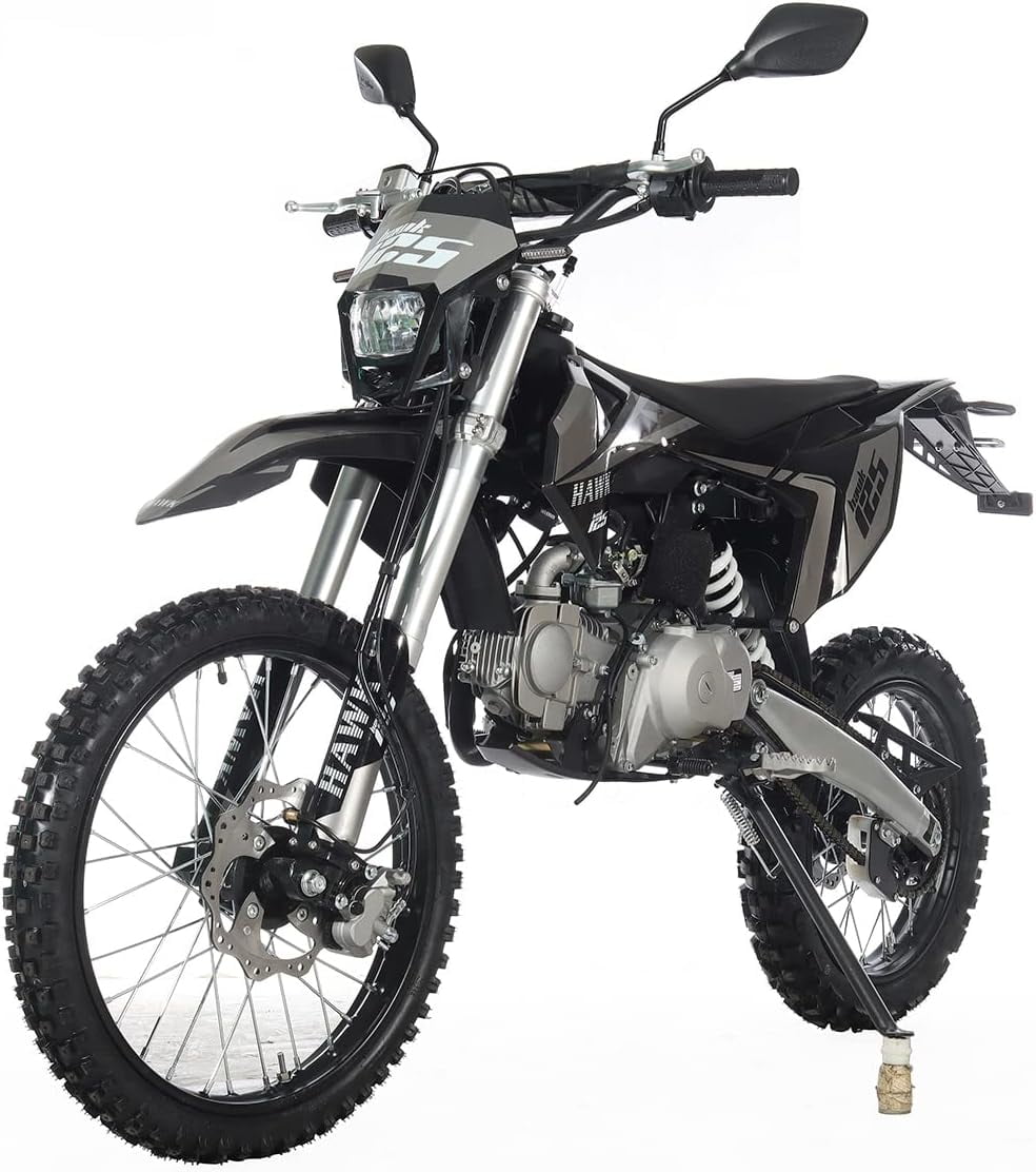  X-PRO Sail 125cc Zongshen Brand Engine Dirt Bike with 4-Speed  Manual Transmission! Kick Start, Big 17/14 Tires! (Black) : Automotive