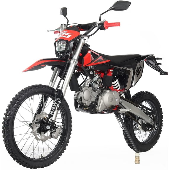 X-Pro Brand New 125cc Dirt Bike, All Lights 4 Manual Transmission Electric/Kick Start, 19"/16" Tires