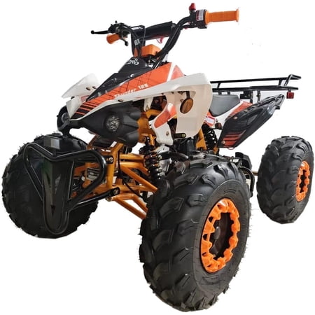 X-Pro Brand New 125cc Gas ATV with Automatic Transmission w/Reverse, LED Headlights Big 19"/18" Tires
