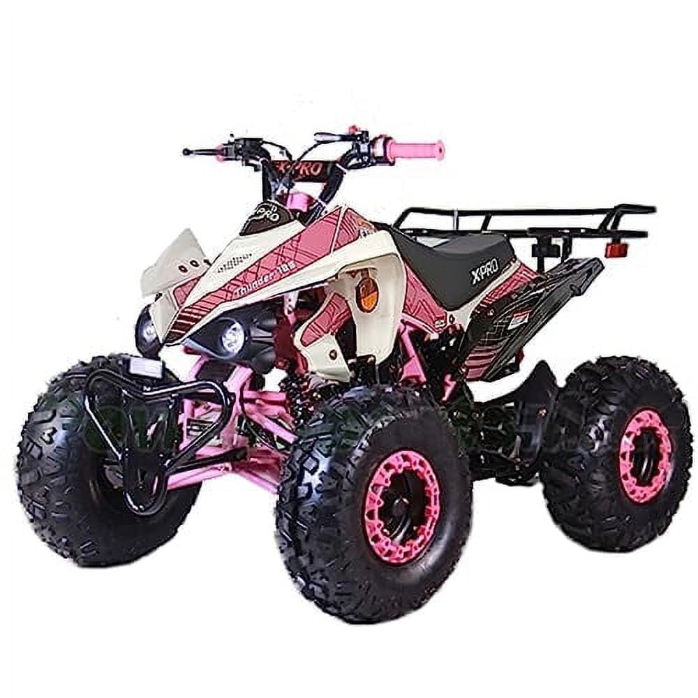 X-Pro 125cc Kids Powered Quad ATV with Automatic Transmission, LED