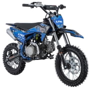 X-Pro Brand New 125cc Gas Pit Dirt Bike, 4-Speed Semi-Automatic Kick Start 14"/12" Tires