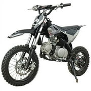 X-Pro Brand New 125cc Gas Pit Dirt Bike with 4-Speed Manual Transmission, Kick Start, 14"/12" Tires!