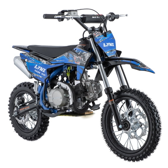 X-Pro Brand New 125cc Gas Pit Dirt Bike with 4-Speed Manual Transmission, Kick Start, 14"/12" Tires!