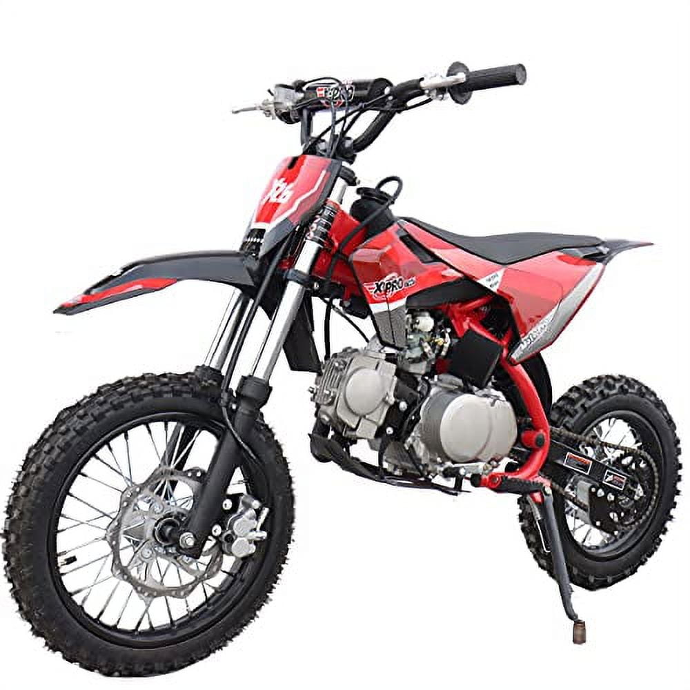  125cc Dirt Bike Pit Bike Adult Dirt Pitbike Gas Dirt Bikes with  Headlight 125cc Gas Dirt Pit Bike (Red) : Automotive