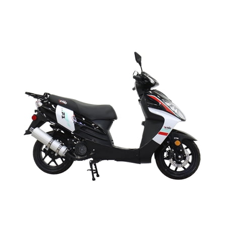 X-Pro Brand New 150 Gas Moped Scooter, 13" Aluminum Wheels, Electric/Kick Start Large Headlights!