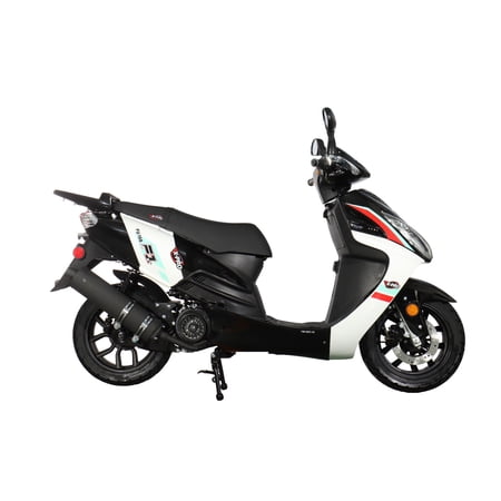 X-Pro Brand New 150 Gas Moped Scooter, 13" Aluminum Wheels, Electric/Kick Start Large Headlights!