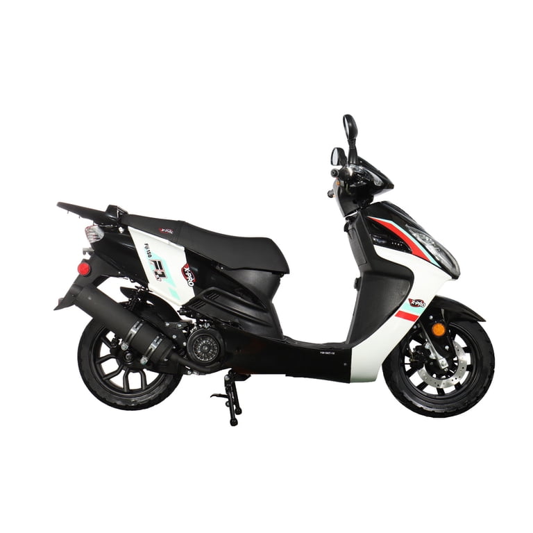 X-Pro 150cc Gas Moped Scooter - Electric/Kick Start, Large