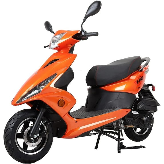 X-Pro Brand New 150cc Gas Moped Scooter, 10" Wheels! Electric Start, Headlights, Fully Assembled and Tested!