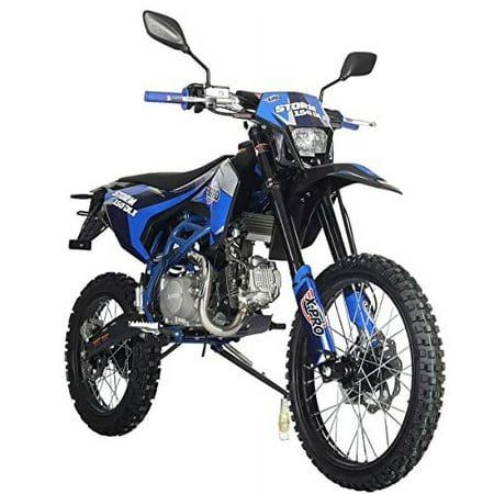 X-Pro Brand New 150cc Gas Pit Dirt Bike with All lights, 4-Speed Manual Transmission, 19"/16" Tires