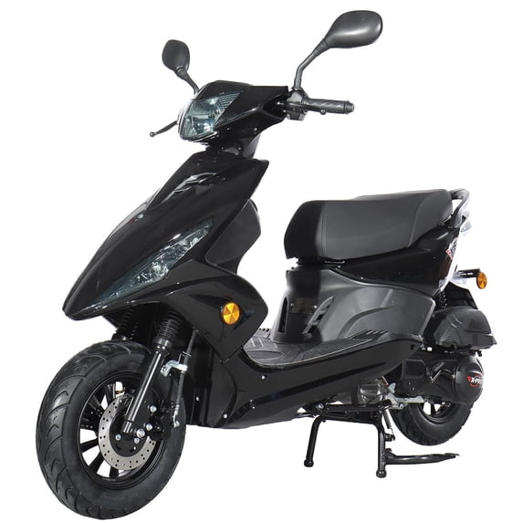 X-Pro Brand New 150cc Gas Powered Moped Scooter, 10" Aluminum Wheels Electric Start Large Headlights