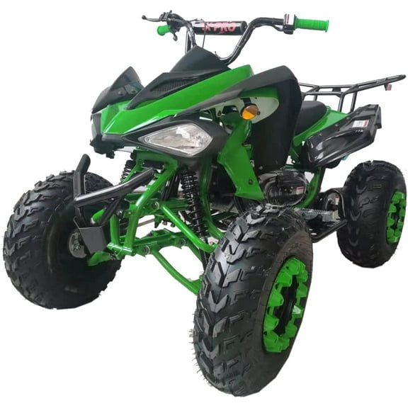 X-Pro Brand New 200cc Gas ATV, Automatic Transmission with Reverse LED Headlights Big 23"/22" Tires
