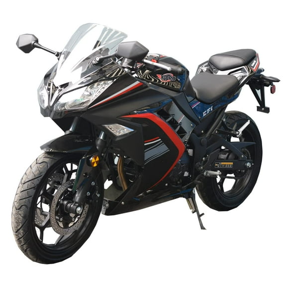 X-Pro Brand New 250cc EFI Fuel Injection Dirt Bike Motorcycle Street Bike, 6 Manual Transmission Electric Start 17" Wheels Assembled in Crate