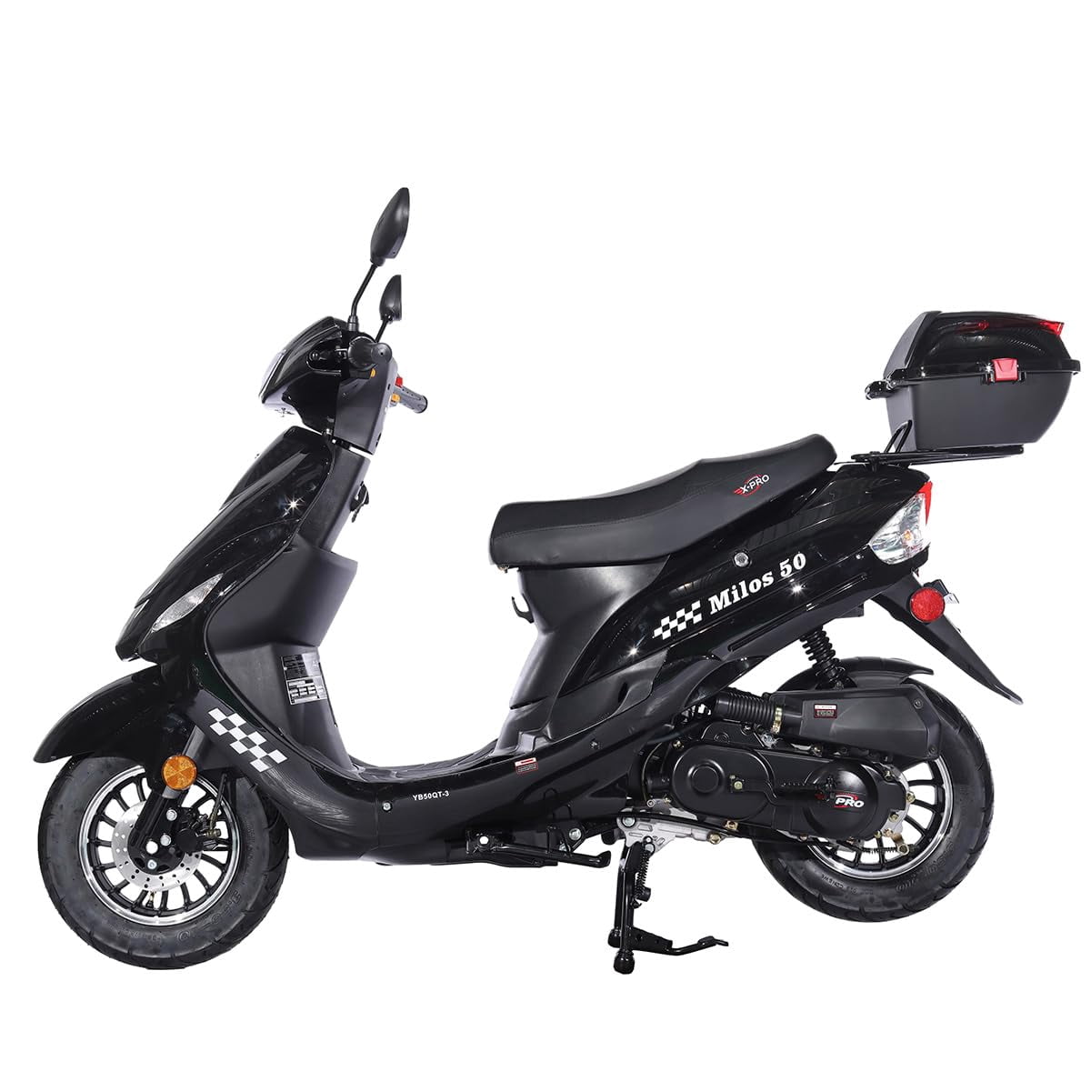 X-Pro Brand New 50 Moped 49.6cc Gas Moped Scooter Milos with Rear Trunk ...